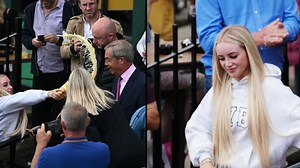 Woman who threw milkshake at Nigel Farage outside pub explains why she did it