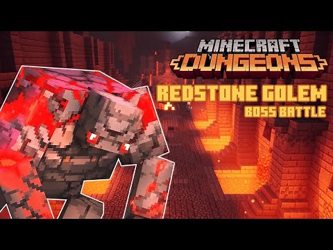 How To DEFEAT The REDSTONE GOLEM | Minecraft Dungeons