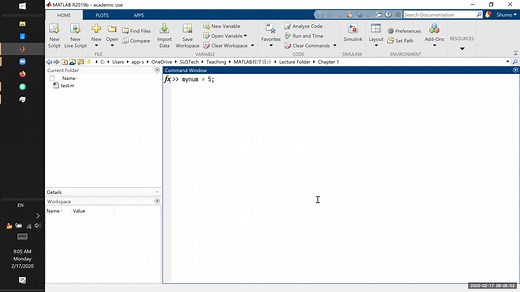 MATLAB程序设计-第一周第二节-变量赋值和变量类型
