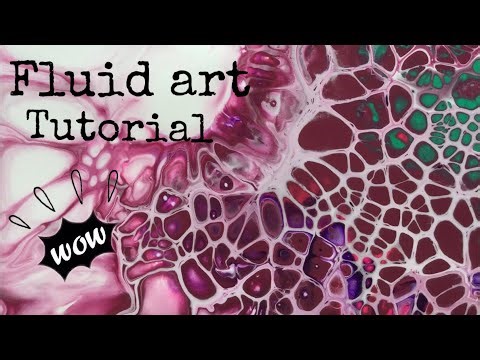 Acrylic Pouring Tutorial | Relaxing Fluid Art
