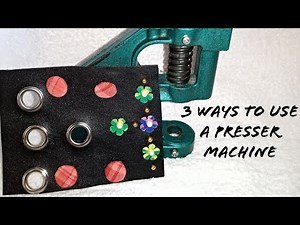 How to use a pearl machine for eyelets, bead & cover button