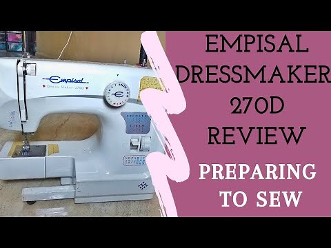 Preparing to sew - Empisal Dressmaker 270D review 4