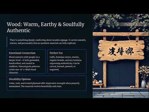 How to Choose the Right Material for Your Outdoor Signage