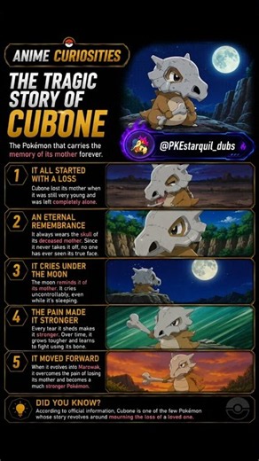 The tragic story of Cubone 😭 #pokemon #memes #viral