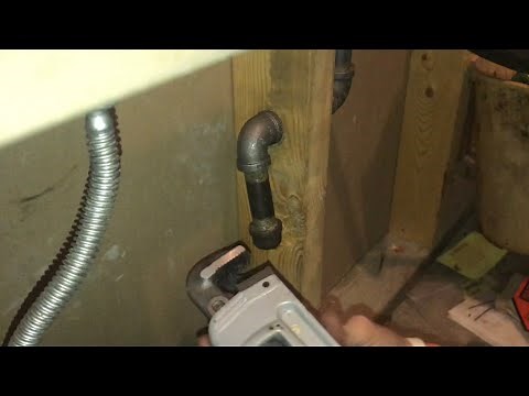 cap OFF gas line from a space heater