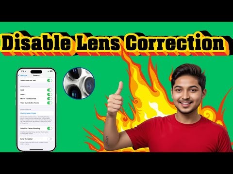 How To Turn Off Lens Correction On iPhone Camera - Quick Tutorial