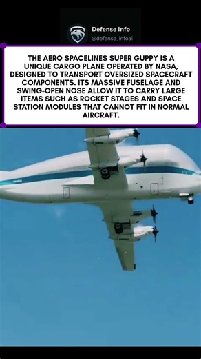 NASA Super Guppy: The Giant Cargo Plane with a Swing-Open Nose ✈️🚀