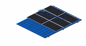 [Hot Item] Custom Pitched Metal Roof Solar System 6005-T5 Aluminum Mounting Racking L Feet Bracket
