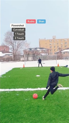 Best 4 Shot Challenge 🔥 | #footballchallenge #football #soccer