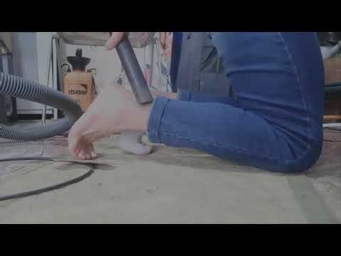 White socks and vacuum cleaner