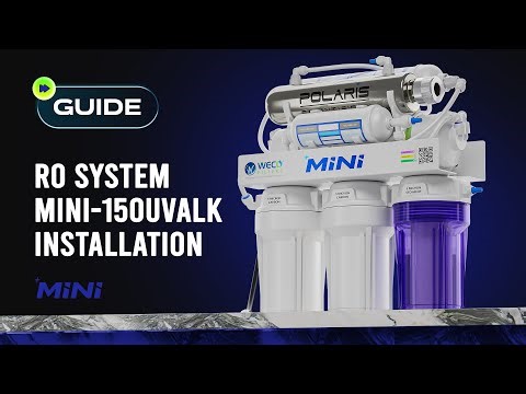Installing MINI-150UVALK Under the Sink RO Water Filtration System (With UV Light) #wecofilters