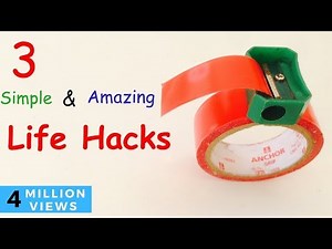3 SIMPLE LIFE HACKS With Sharpener You should Know