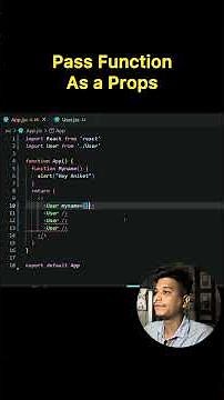 Pass Function as Props in React 🔥 | React Interview Question #codeshuru #javascript #react #reactjs