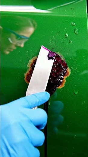 Magic Purple Rust Converter vs. Car Paint! ✨ (Satisfying Removal)