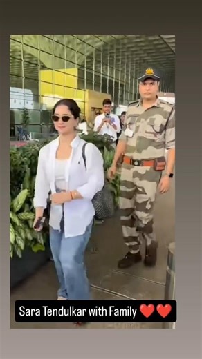Sara Tendulkar with Papa mammy Family ❤️😍 #saratendulkar #sachintendulkar #song #family #popular