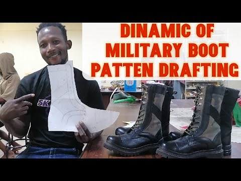 how to draft military boot pattern part 2 (shoe pattern tutorial)
