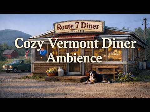 Route 7 Diner | Cozy Vermont Spring Morning Ambience 