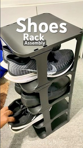 HOME Easy Install a Stackable Shoe Rack #shoes #shoerack #shoecabinet #shoerackdesign #shorts