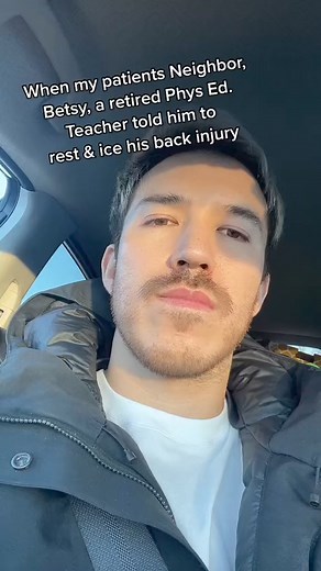 197K views · 154 reactions | At one point R.E.S.T. (Rest, Ice, Compression, Elevation) was best, but standards have changed and we realize now most cases, moving throuh the pain free range ASAP is recommended. We made sure Betsy caught up to speed. #backpainrelief #injuryrecovery #physiotherapy | Dr. Matt Wiest | Facebook