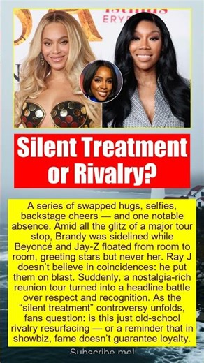 🚨 Shake-Up in R&B: Did Beyoncé Blacklist Brandy from Tour Love? #shorts #beyonce #brandy