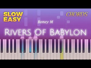 Boney M - Rivers Of Babylon - SLOW EASY Piano CHORDS TUTORIAL by Piano Fun Play