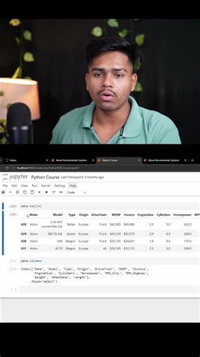 How to get column names in CSV files in jupyter notebook #coding #learnpython #computerscience