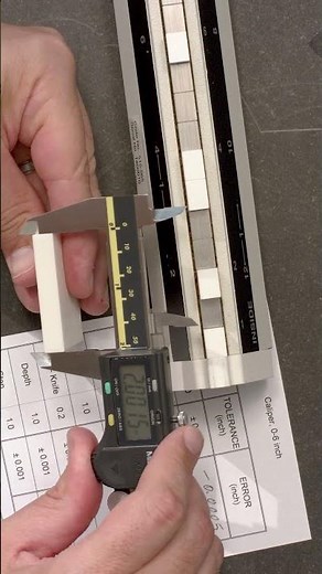 Gage Blocks vs. Caliper Checker | 13 of 17 #shorts