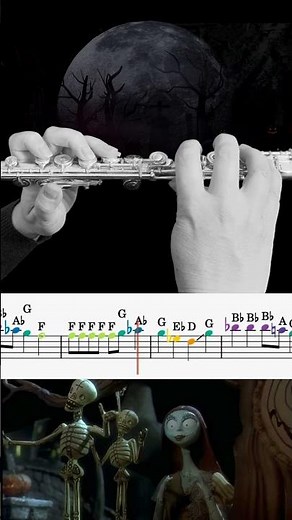 Nightmare on Flute- This is Halloween #flutecover #disney