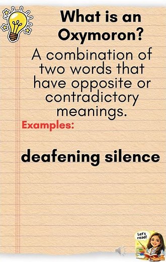 Learn English_What is a Oxymoron?