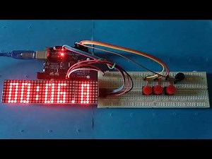 Arduino countdown timer demo (use LED matrix8x8 4pcs)