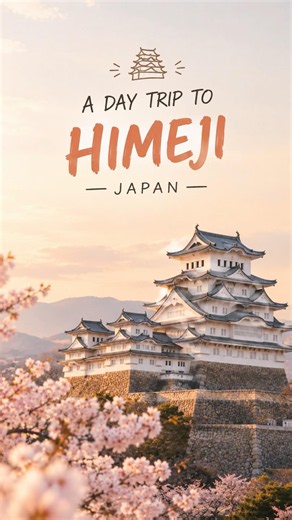 🏯 Himeji Japan Day Trip 🇯🇵 | How to Spend 1 Day at Himeji Castle #japan #japancastle