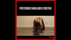 Episode 602: Posterior Shoulder Stretch [Shoulder Pain?] . Here is a great way to stretch that posterior shoulder cuff/capsule that often gets tight, particularly in the dominant arm of overhead athletes. This tightness leads to limitations in shoulder internal rotation and horizontal adduction. . With cross body stretching, people will often allow the shoulder to dump forward, defeating the intent of stretching the posterior shoulder region. This exercise is great because it will allow the head