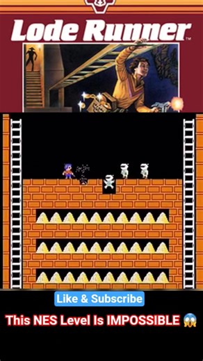 This NES Level Is IMPOSSIBLE 😱 | Load Runner Hard Zone #loadrunner #shorts #gaming #retrogaming