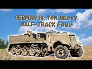 Sd.Kfz. 9 FAMO in action: A historic military vehicle roaming the fields