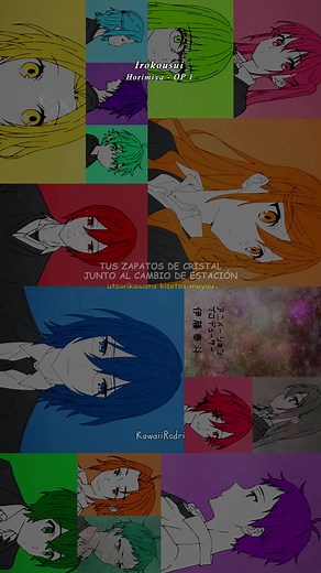 🖤Opening 1 de #horimiya 🎶🎧 #irokousui - #yohkamiyama ✨🔊 #edit #editanime #editopening #opening #ending #anime #letras #subtitles #subtitulos #español #japones #romaji #kawaiirodri #lyrics #traduccion #fypシ #fyp #fypage #fypシ゚viral #parati #paratii #paratipage #foryou #foryoupage #viral #otaku #manga #horimiyaanime #horimiyaedit #horimiyamanga #horimiyapiece 👤#personajes - #kyokohori #izumimiyamura #yukiyoshikawa #toruishikawa #shuiura #remiayasaki #sakurakono #honokasawada #soutahori #yurik