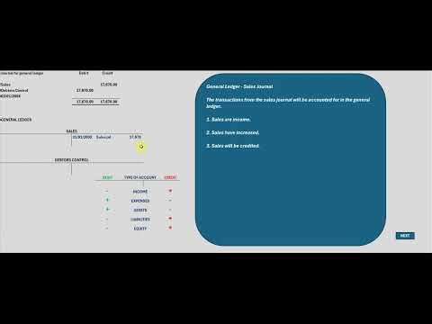 14. Sales Journal to General Ledger