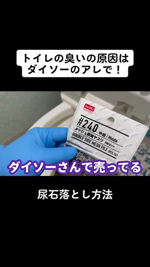 トイレの臭いの原因になる尿石をDAISOのアレで簡単に落とす方法#掃除 #トイレ掃除 #トイレ #おそうじダイアリー #YouTube #ダイソー #100均