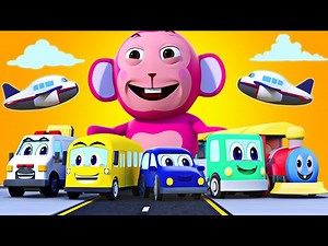 Wheels On The Vehicles Song + Sing Along Kids Songs by @AllBabiesChannel on @hooplakidz - Videos For Kids