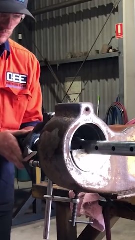 Repairing a Caterpillar D10 Equalizer Bar