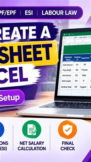 How to Create a Salary Sheet in Excel | Payroll Basics