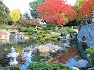 Woodward Park and Shinzen Japanese Garden in Fresno, USA