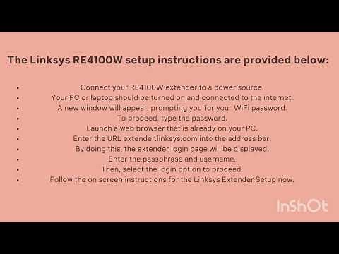 Linksys RE4100W Setup