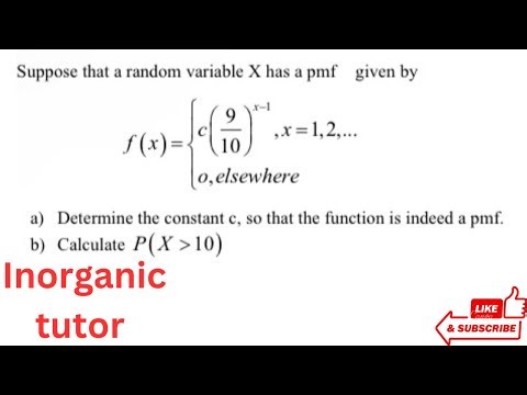 Solving PMF Problems: ||Finding Constants & Probabilities Explained!||