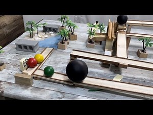 30分でビー玉びーすけ風のピタゴラ装置を作ってみた
