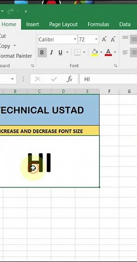 How to Increase & Decrease Font Size Like a Pro! | Change Font Size in Excel #excel #dateformatting