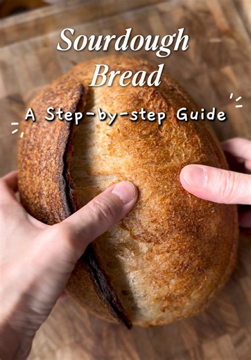 A step-by-step guide to making sourdough using the stand-mixer Detailed time-stamp instructions here 👇👇 https://buymeacoffee.com/shebakesourdough/posts . . . . . #sourdough#homebaking #breadmaking#recipe#bread