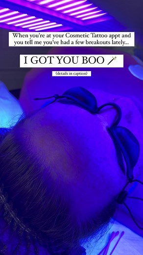  冀 懶 The BLUE Light District is where acne gets destroyed. ‌ ...