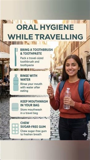 Traveling? Avoid These Oral Hygiene Mistakes 😱🦷 #oralhygiene #travelhacks #healthtips #dentalcare