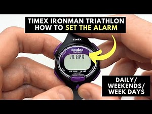 How to Set the Alarm on a Timex Ironman Triathlon