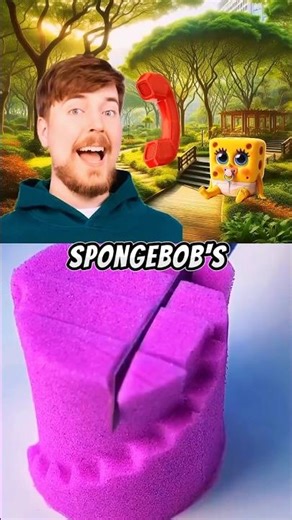 Mr Beast Fun with Little Spongebob 🙄 #mrbeast #spongebob #shorts